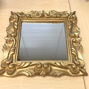 Gold Ornate Wall Hanging Mirror